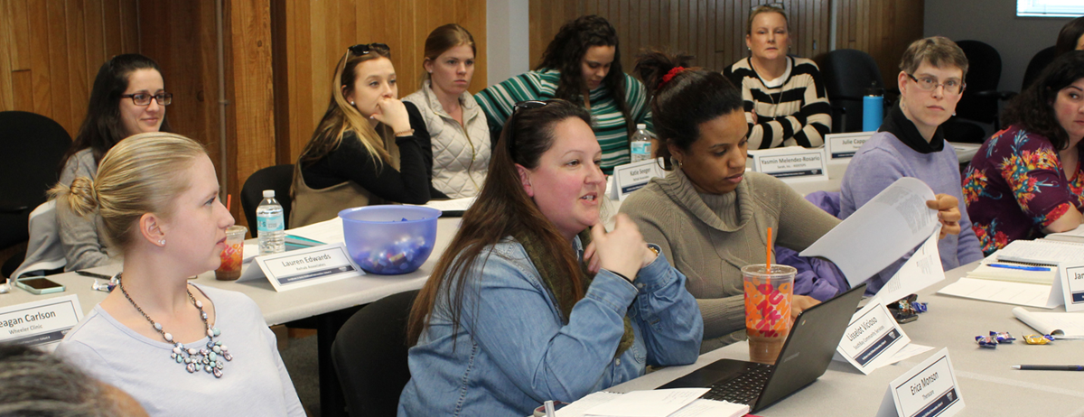 Early Intervention Professionals Specialist program students attending a class